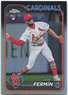 2024 Topps Chrome #175 Jose Fermin Refractor RC St Louis Cardinals - Image 1 of 2