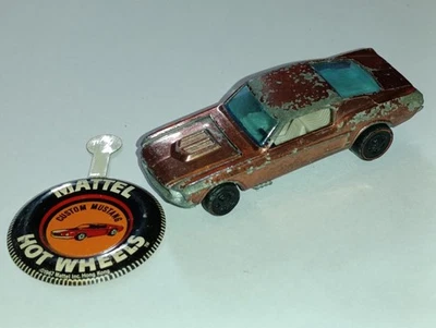 Hot Wheels Redline Custom Mustang. Copper. Rare White Interior. Hong Kong - Image 1 of 4