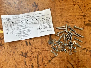 1955-1957 Chevy Convertible Windshield Frame Moldings & Screw Set-NEW - Picture 1 of 3