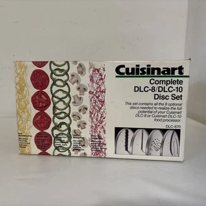 Cuisinart Food Processor DLC-8/DLC-10, 8 Blade Disc Set Original Box - Picture 1 of 5