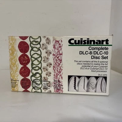 Cuisinart Food Processor DLC-8/DLC-10, 8 Blade Disc Set Original Box - Image 1 of 4