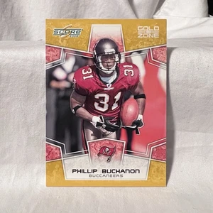 2008 Score Football Phillip Buchanon Tampa Bay Bucaneers Gold Zone 005/400 - Picture 1 of 3