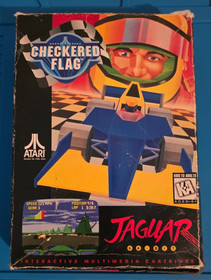 Checkered Flag Atari Jaguar 64 Bit CIB Complete W/ Manual READ