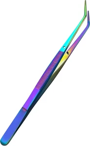 College Tweezers Rainbow - Precision Crafting Tool with Multicolor Aesthetic for - Picture 1 of 12