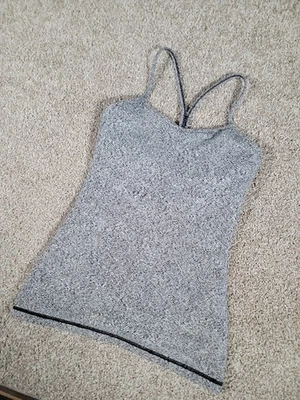Camiseta sin mangas Lululemon Power Y para mujer talla 4 gris elástica correas de gimnasio yoga LW1BMQS Foto 1 de 4