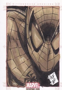 2012 Marvel Bronze Age Sketch Card Foreman Spiderman - Bild 1 von 1