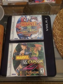 Dreamcast lot, Marvel vs. Capcom and Marvel vs. Capcom 2 CIB