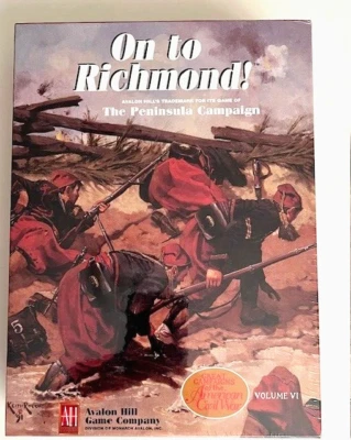 ON TO RICHMOND - Campaña Peninsula. Avalon Hill, 1998.  Fuera de uso. SELLADO Foto 1 de 4