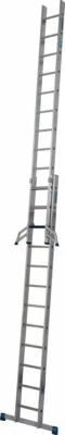 Krause Stabilo Stufen-zweiteilige Schiebeleiter 2x9 Stufen, Arbeitshöhe: 5,15m - Bild 1 von 4
