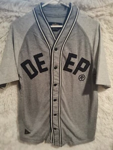 10 Deep Baseball Style Button Up Shirt Size Men's M - Picture 1 of 4