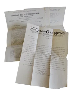 oIL & GAS NEWS REPLY LETTER MORGAN REFINING & SHAREHOLDER PROPERTY MAIL neocurio - Picture 1 of 7