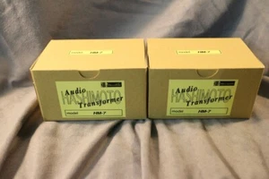 Matched Pair of Hashimoto HM-7 MC Step-Up Transformers with PCOCC-A Hook-Up Wire - Picture 1 of 4