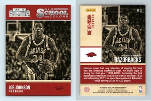 Joe Johnson #37 Contenders Draft Picks Basketball 2015 Old School Colors Card