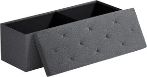 Foldable Storage Ottoman Storage Chest Bedroom End of Bed Large Ottoman Bench - Picture 1 of 13