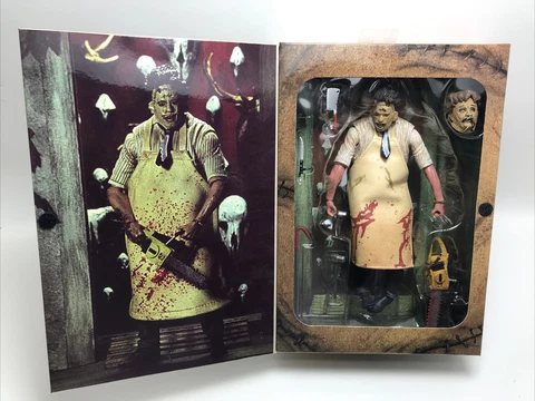 NECA Ultimate Texas Chainsaw Massacre Leatherface 7" Horror Action Figure 40th Cover