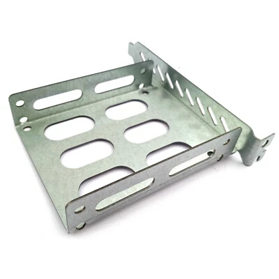 2.5" Dual Hard Drive Mount Adapter PC ATX Full Height PCIe Slot Metal Bracket - Image 1 of 4