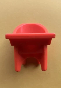 Vintage Red Fisher Price Little People Mini Doll House High Chair See Pics - Picture 1 of 6