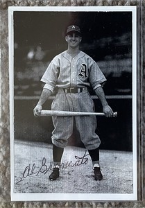 Al Brancato signed 2.5x3.5 photo - A's