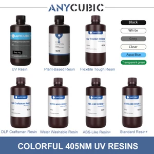 【Buy 3 Pay 2】ANYCUBIC Water Washable/ ABS-Like/ Tough 3D Printer 405nm Resin Lot - Afbeelding 1 van 112