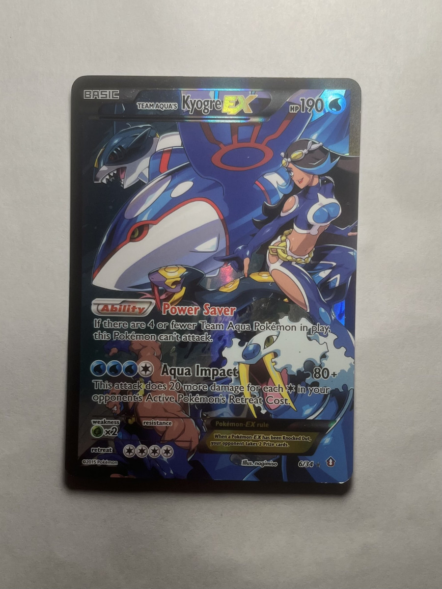 Kyogre Pokémon TCG Ultra Rare Individual Collectible Card Kyogre Pokémon TCG Ultra Rare Individual Collectible Card