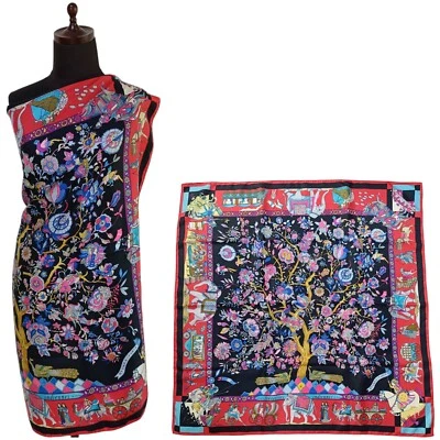 Hermes "Fantaisies indiennes" Carre 90 Silk 100% Scarf Vintage Rare - Image 1 of 4