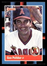 1988 Donruss #356 Gus Polidor California Angels Baseball card