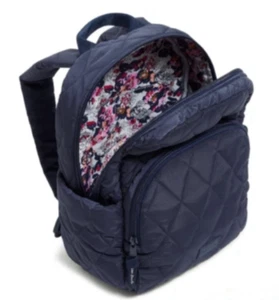 NWT Vera Bradley, SCROLL NAVY, Essentail Compact 12 in Backpack, Ultralight $135 - Picture 1 of 9