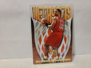 1996 1997 SKYBOX EX-2000 ALONZO MOURNING NETS ASSETS DIE-CUT INSERT MIAMI SP