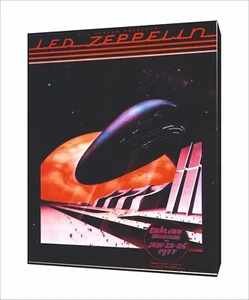 LED ZEPPELIN - Oakland Stadium 77 - Stampa su tela - Imagen 1 de 1
