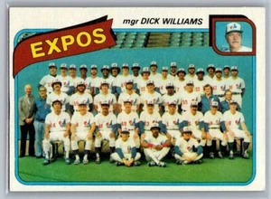 Tarjeta del equipo Topps Expos 1980 - Imagen 1 de 2
