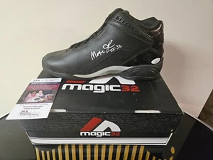 MAGIC JOHNSON "#32" Signed MAGIC32 Size 10 Black Showtime Shoe w/ Box - JSA COA - Picture 1 of 8