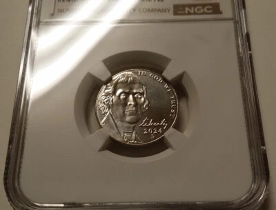 2024 D Jefferson Nickel NGC MS67 w Full Steps High Grade Low Mintage Beauty - Image 1 of 4