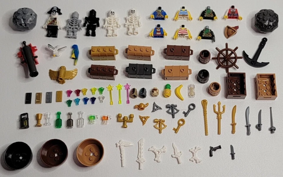 New Lego Pirates Minifigure Parts and Accessories Barracuda Bay Eldorado - Image 1 of 1