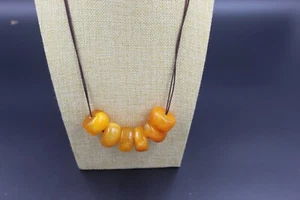 Popular Baltic Amber Bracelet 6 Amber Honey Wax auction - Picture 1 of 2