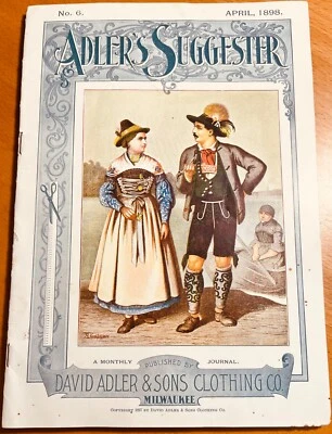 DAVID ADLER & SONS APRIL 1898 MONTHLY JOURNAL - "ADLER'S SUGGESTER" - Image 1 of 4