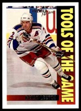 1994-95 O-PEE-CHEE PREMIER TOOLS OF THE GAME BRIAN LEETCH NEW YORK RANGERS #450