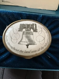 HALCYON DAYS ENAMELS THE LIBERTY BELL TRINKET BOX BILSTON & BATTERSEA 210/250 - Picture 1 of 17