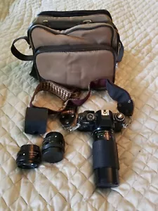 Sears KSX Super 35mm Camera 60-300mm With Extra Lenses - Picture 1 of 12