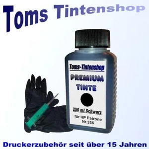Nachfüllset Premium Tinte 336 Set mit 250 ml Nachfülltinte für HP Patrone Nr.336 - Bild 1 von 3