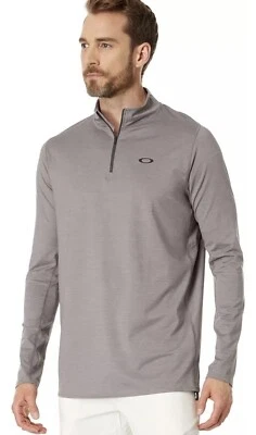 Sudadera pulóver Oakley Hydrolix ajuste regular 1/4 cremallera nueva con etiquetas para hombre Foto 1 de 4