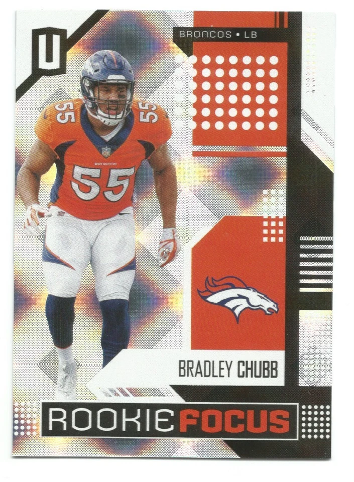 2018 Panini Unparalleled Bradley Chubb Rookie Focus #RF-BC DENVER BRONCOS - Image 1 of 1