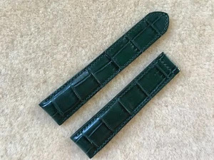 24mm/22mm Alligator Crocodile Print Leather Watch Strap Band - Picture 1 of 4