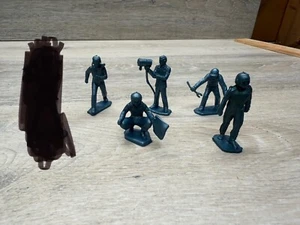 Juego de 5 figuras de la Fuerza Aérea MARX Training Center 1961 azul metálico - Imagen 1 de 5
