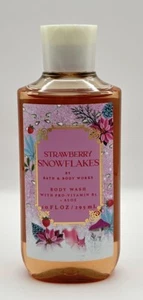 NEW Bath & Body Works Strawberry Snowflakes Body Wash 10 Oz Bottle Vitamin B5 - Picture 1 of 3