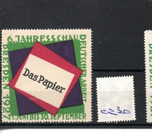 CINDERELLA/POSTER  (CE30) - Europe - Dresden 1927 - Picture 1 of 1