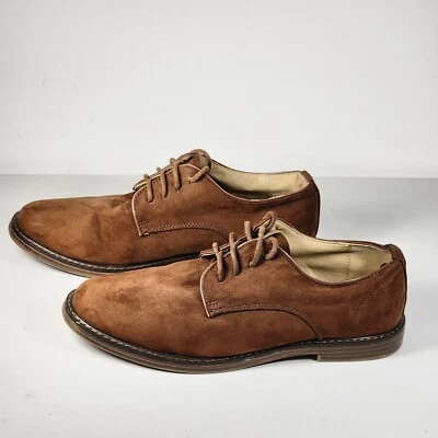 Sapato Oxford Casual Old Navy Buck Couro Camurça Tamanho 8 Vestido Marrom Escuro - Imagem 1 de 4