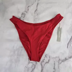 Everlane Swim Bottom Medium Red Bikini The Thigh High Cut Nyle Bathing Suit - Picture 1 of 9