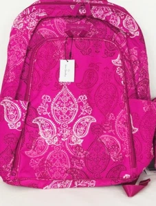 Vera Bradley Lighten Up Laptop Backpack Bookbag NWT STAMPED PAISLEY  SALE - Picture 1 of 1