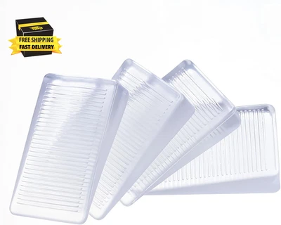 4 PCS Rubbery Clear Table Level Wedge, 10Mm Wobble Wedges, Rubber Shims, Home Im