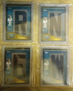 Mickey Mantle jersey Relic Cards PREMIUM!! PRIME!!4 Inlc VERY RARE! - Picture 1 of 9